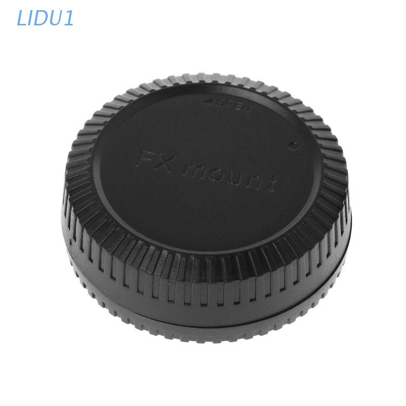 Rear Lens Body Cap Camera Cover Anti-dust for Protection Plastic Black for Fuji