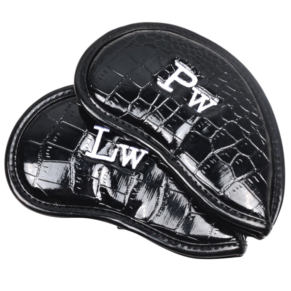 ปลอกหุ้มหัวไม้กอล์ฟชุดเหล็ก (CVI003) ลายหนังจระเข้ แพ็ค 12 ชิ้น Golf head cover iron set ราคา ถูกที่สุด ดีลบีเคเค แกลเลอรีภาพที่ 5