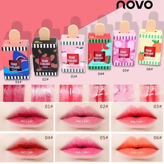 ของแท้ 100% พร้อมส่ง ครบทุกเบอร์ NOVO DEAR DARLING TINT โนโว ลิปไอติม ลิปทินท์ไอติม ฮิตที่สุดในตอนนี้ no.5191