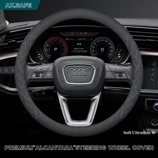 [Ax.Safe] ปลอกหนังหุ้มพวงมาลัยรถยนต์ สําหรับ Audi S3 A4 A5 A6 RS6 A8L S8 Q5 Q7 Q8 R8 E-tron Spot