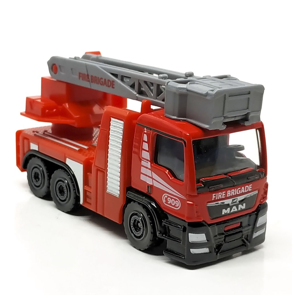 Majorette - MAN TGS Fire Truck - Fire Brigade 909 - Red Color / scale 1/87 (3 inches) no Package