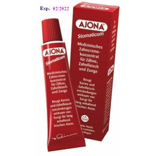 AJONA ยาสีฟันของแท้หิ้วมาเองจากประเทศเยอรมัน (Ajona Concentrate Toothpaste, 25 ml)