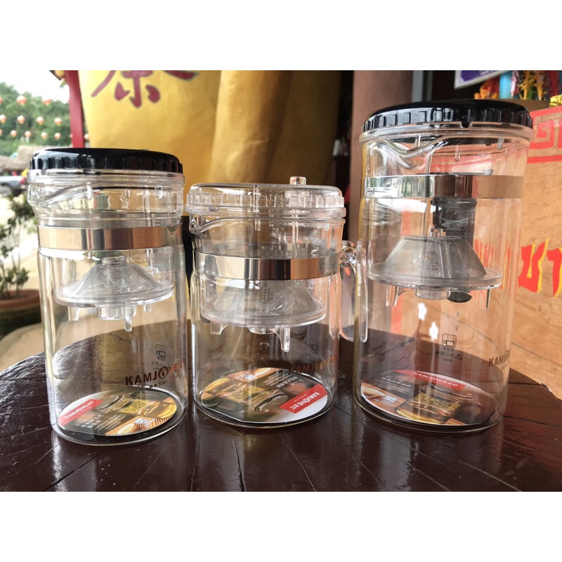 กากดชงชา แก้วอย่างดี มีที่กรองในตัว (ฟรี ชาเขียวโออิชิ  มะลิ คละกัน1ซอง)