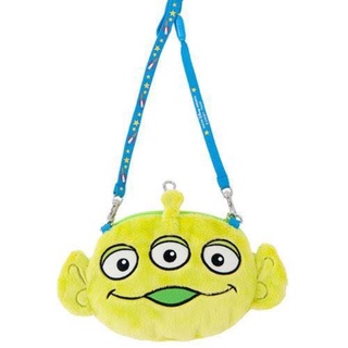 Toy Story TDR Tokyo Disney Resort Crossbody Plush Passholder Alien Green Man กรีนแมน เอเลี่ยน ทอยสตอรี่ กระเป๋า ใส่ บัตร