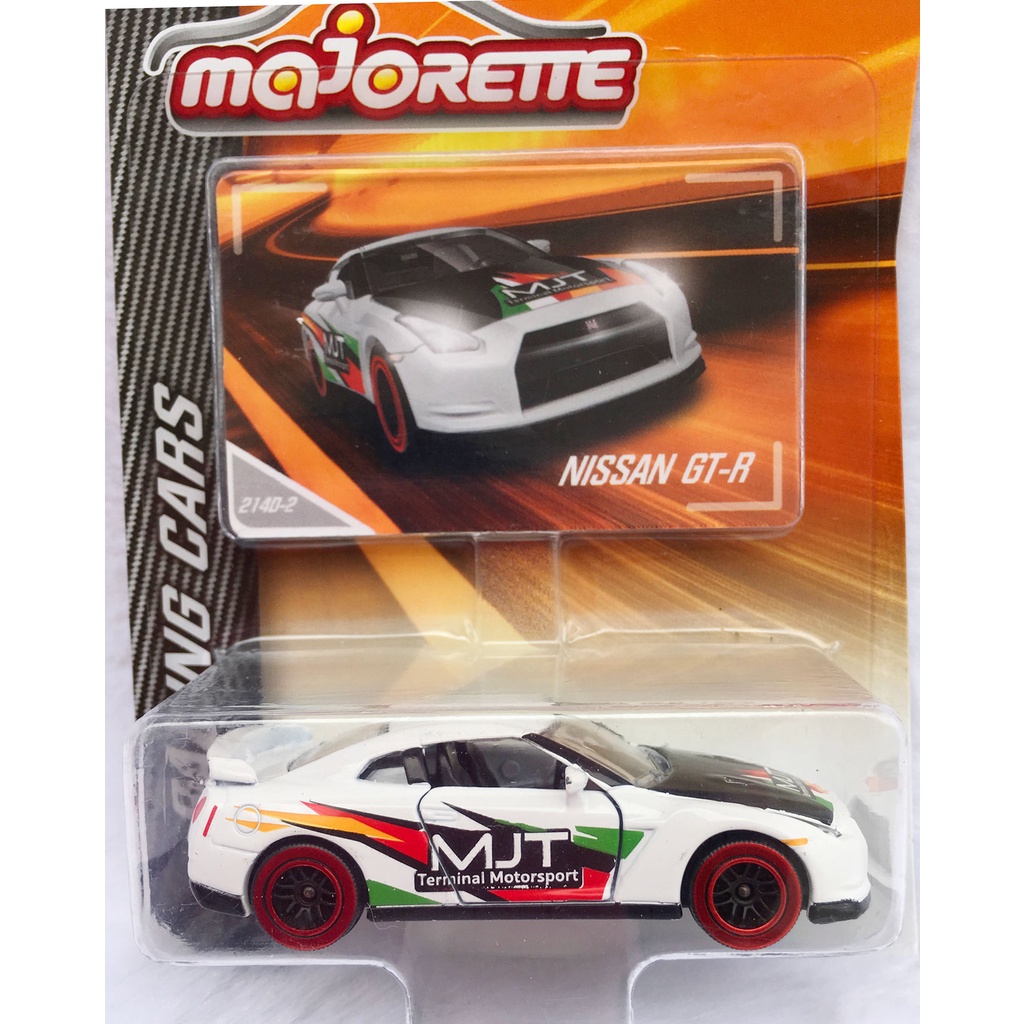 Majorette Nissan GT-R R35 - MJT - White Color /Wheels D6CSR /scale 1/61 (3 inches) Package with Card