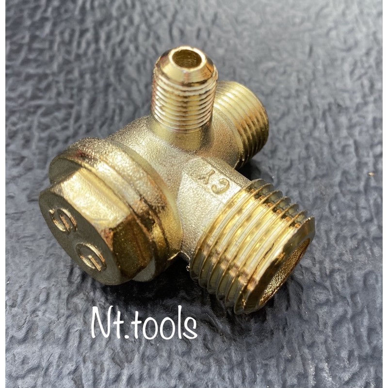 เช็ควาล์วปั้มลม (วาล์วกันกลับ) CHECK VALVE ปั้มลมโรตารี่/ออยฟรี