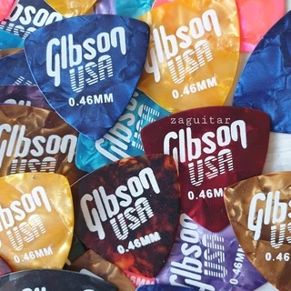 ปิ๊กกีตาร์ Gibson 0.46 ทรงสามเหลี่ยม เซ็ต 5 ชิ้น (คละสี)