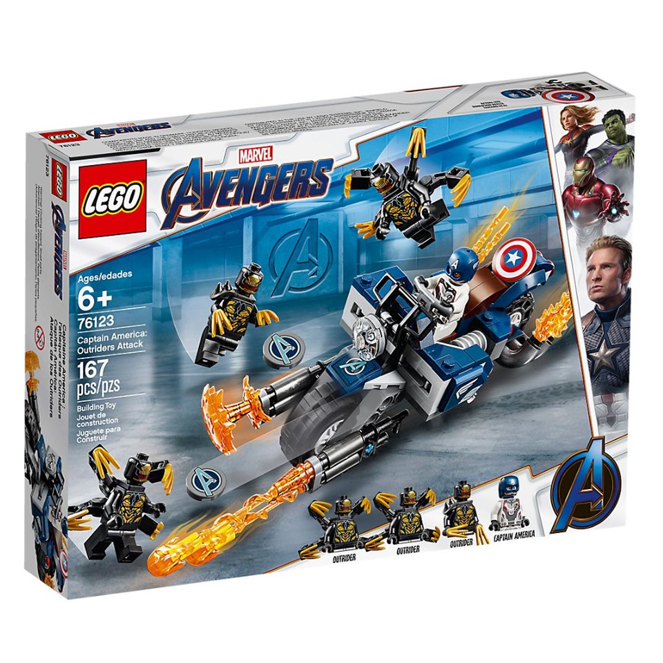 เลโก้แท้ LEGO Marvel Super Heroes 76123 Captain America: Outriders Attack