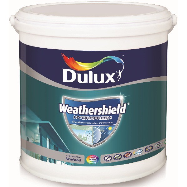 สีน้ำ ดูลักซ์ เวเธ่อร์ชีลด์ ไฮโดรเฟรช (911 Dulux Weathershield Hydrofresh) ขนาด 9 ลิตร