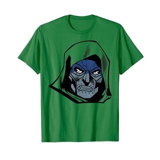 เสื้อยืด พิมพ์ลาย Fantastic Four Doctor Doom Big Face แฟชั่นฤดูร้อน สําหรับผู้ชายS-5XL