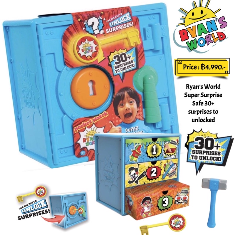 Ryan’s toy : ตู้เซฟ Ryan’s World Super Surprise Safe