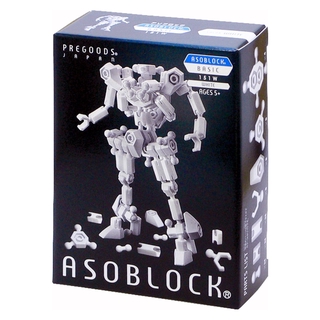 ASOBLOCK 151W อโซบล็อค ชุด 151W หุ่นยนต์สีขาว เป็นตัวต่อเสริมพัฒนาการ ผลิตในญี่ปุ่น เหมาะสำหรับเด็ก 5 ขวบขึ้นไป ช่วยพ...