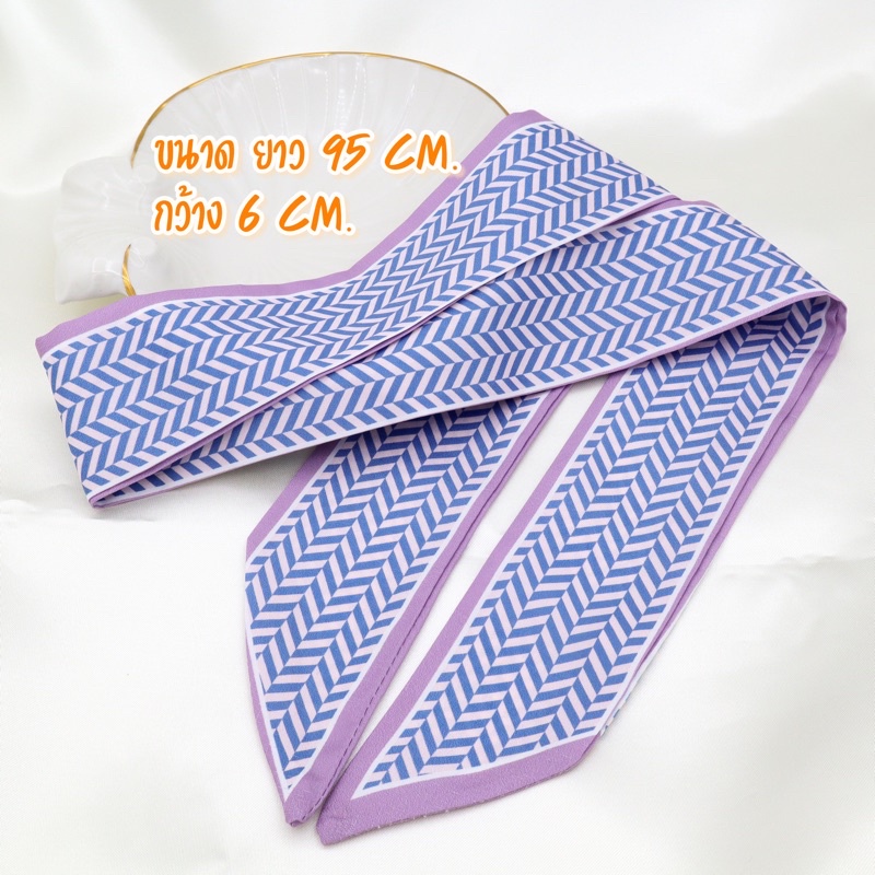 WFH |No.3| ผ้าผูกผม ผ้าพันหูกระเป๋า สีหวาน มีหลายแบบ no.3