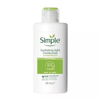 พร้อมส่ง !!ซิมเพิล Simple Hydrating Light Moisturiser 125ml. 🔺exp.06/07/2024