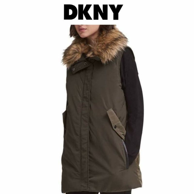 ของแท้..DKNY รุ่น BOLD BLOOMS เสื้อขนเป็ดผ้าpolyester นุ่มใส่แล้วอุ่น ใส่กันหนาว ขึ้นเหนือขึ้นดอยเก๋ๆๆ