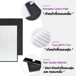 SHARP แผ่นกรองอากาศ FZ-D40HFE สำหรับ KC-G40TA-W/H, KC-D40TA-W, KC-G50TA, KC-D50TA เครื่องฟอกอากาศชาร์ป HEPA Air Filter