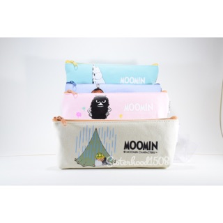 กระเป๋าดินสอเนื้อผ้า Canvas ลาย Moomin ขนาด 3*7.5 นิ้ว