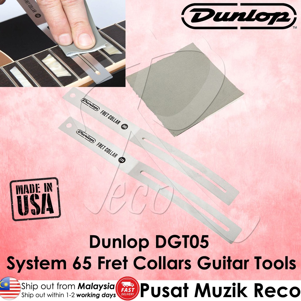 Dunlop DGT05 System 65 Fret Collars เครื่องมือกีตาร์ Fret เครื่องมือขัด