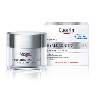 Eucerin Hyaluron 3X Filler Day Cream spf15 50ml ครีมบำรุงผิวสำหรับกลางวัน จากยูเซอริน ด้วยเทคโนโลยีใหม่ล่าสุด HA-3XL