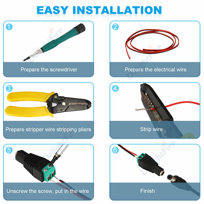 5pcs Coax CAT5 วิดีโอ Balun ปลั๊ก 12V DC BNC ชายหญิงอะแดปเตอร์สําหรับไฟ Led Strip กล้องวงจรปิด 2.1*5.5 มม.F4TH