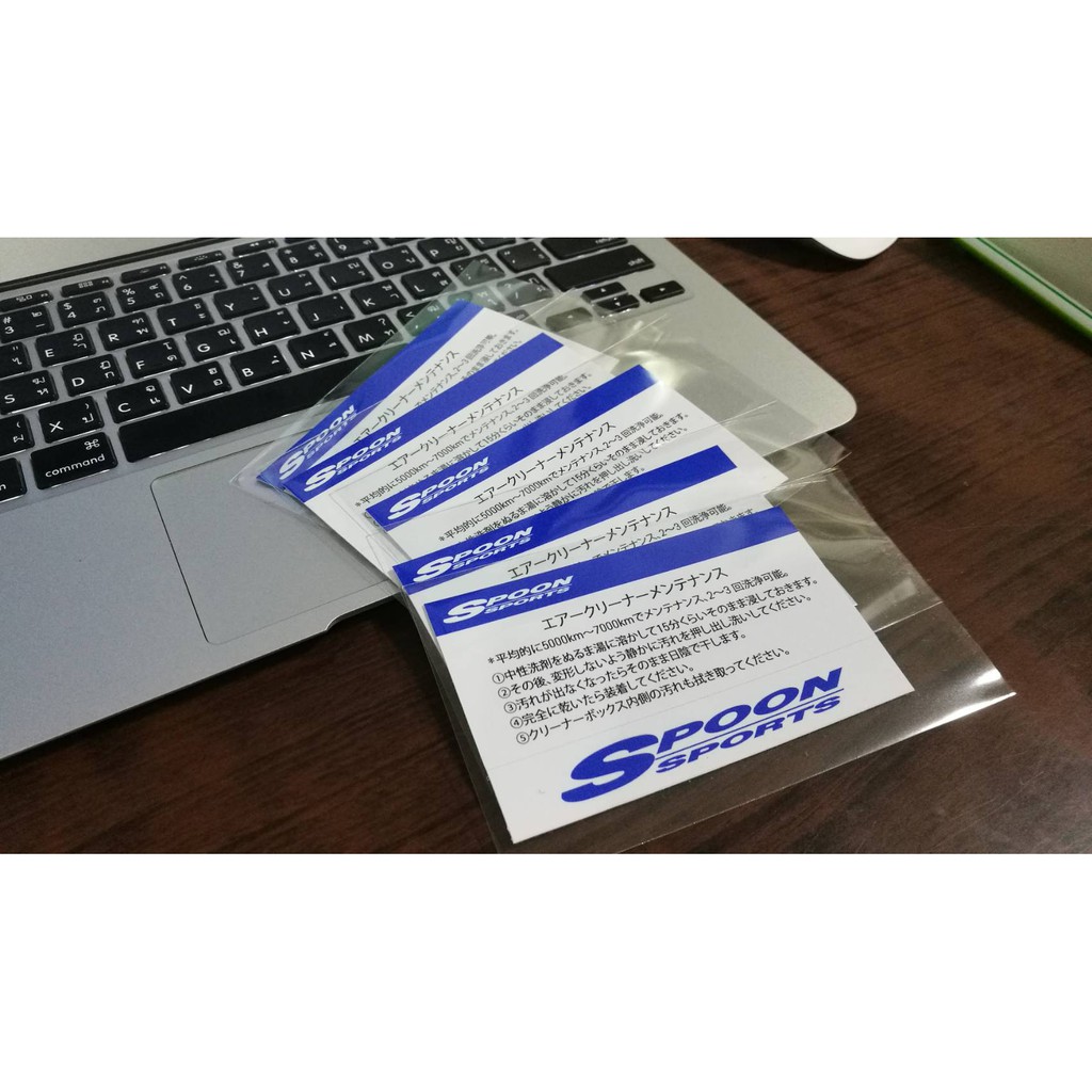 สติ๊กเกอร์ Spoon Air filter sticker สติ๊กเกอร์ Spoon Air filter sticker  สติ๊กเกอร์ตรารับรอง เครื่อง