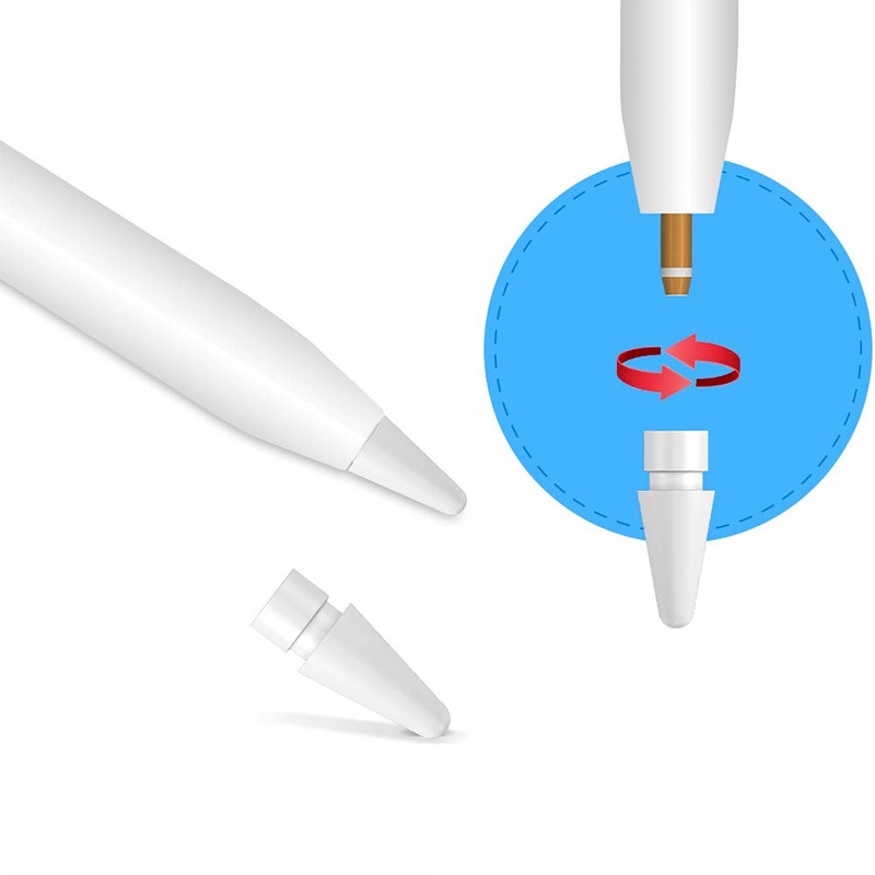 ไส้ปากกาสไตลัส คุณภาพพรีเมี่ยม ทนต่อการสึกหรอ ไร้เสียง แบบเปลี่ยน สําหรับ Apple ipad Pencil 1 2