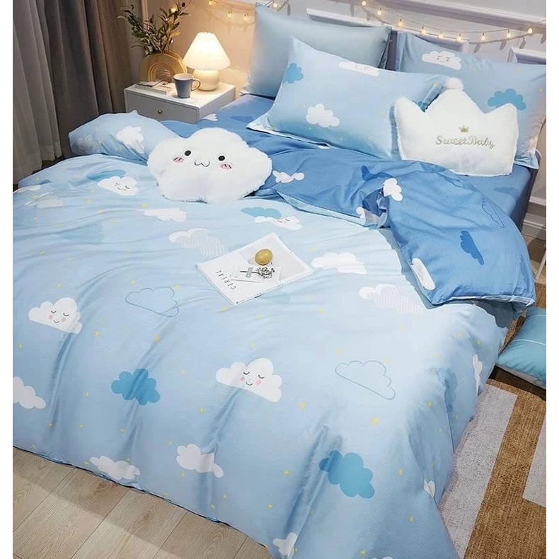 Sweetdream_by Nakin - ผ้าปูที่นอนโทนฟ้า 💎ครบชุด 6 ชิ้น พร้อมส่ง🎇 ส่งของทุกวัน🎇 thumbnail 4
