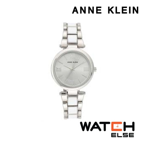 Anne Klein AK-AK-3041WTSV นาฬิกาข้อมือผู้หญิง สายstainless สีขาว