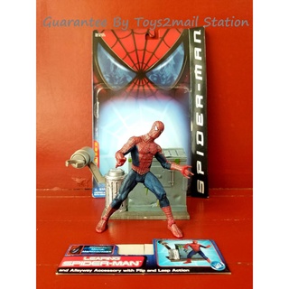 [SUPER RARE สินค้ามือ 2 สภาพดี] TOY BIZ 2002 SUPER POSEABLE SPIDER-MAN มือ 2 สภาพดี สวยงามน่าสะสม สินค้าหายาก ของแท้ 100