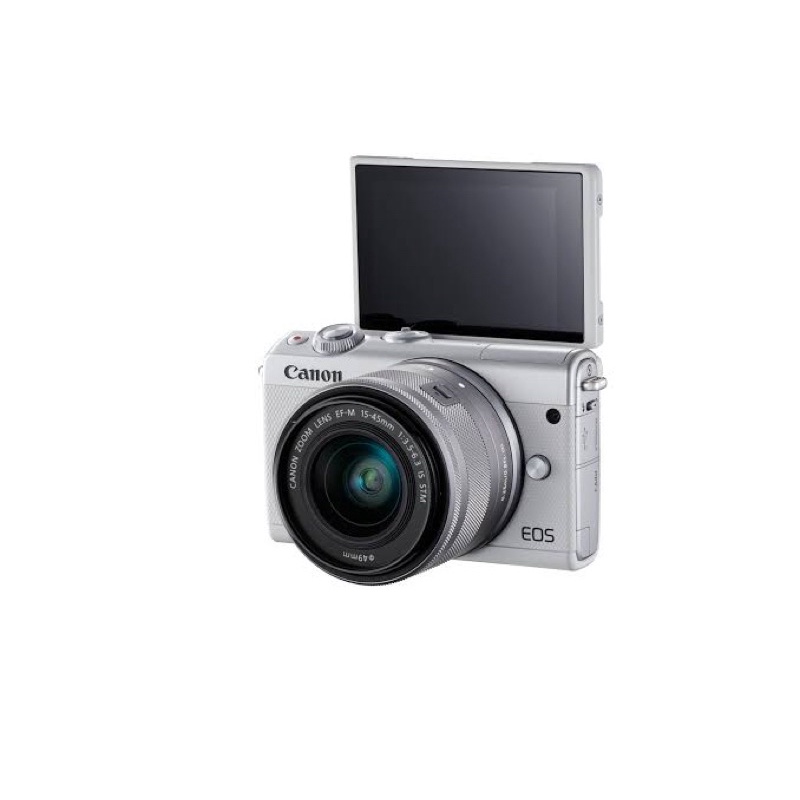 กล้องมือสอง canon EOS M100 สีขาว (ติดฟิล์มกระจก) อุปกรณ์ครบ