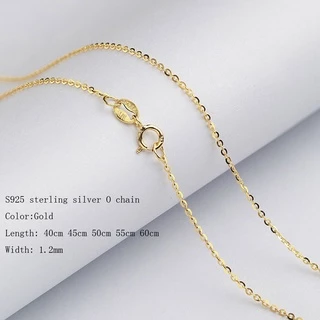 สร้อยคอม้วนทองคำขาวเงินแท้ S925 ออกแบบสวยหรู พร้อมจี้ชุบทองคำ เพอร์เฟกต์สำหรับของขวัญ