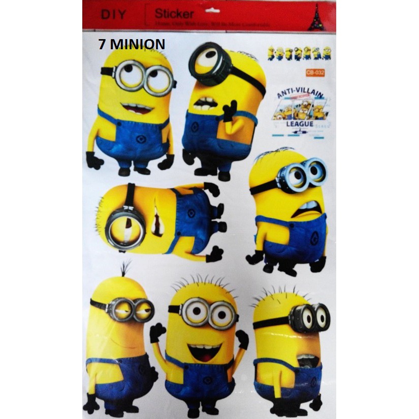 วอลเปเปอร์ติดผนัง 7 MINION CB032 UK.60X90CM