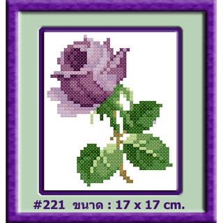 ไอแอมครอสติช iamcrossstitch DIY รหัสTmini-221 17x17 cm. ชุดอุปกรณ์งานฝีมือปักครอสติชครบชุด