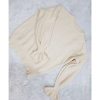 เสื้อสเวตเตอร์ สีออฟไวท์ (ครีม) มือ 2
