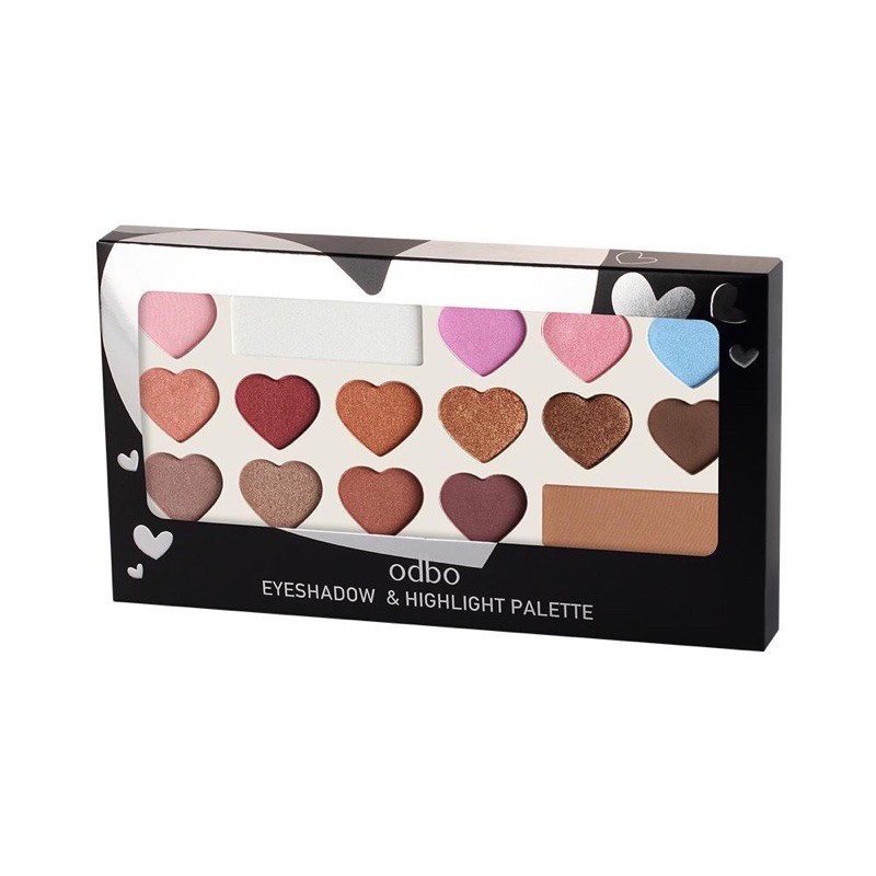 odbo Eyeshadow & Hilight Palette makeup