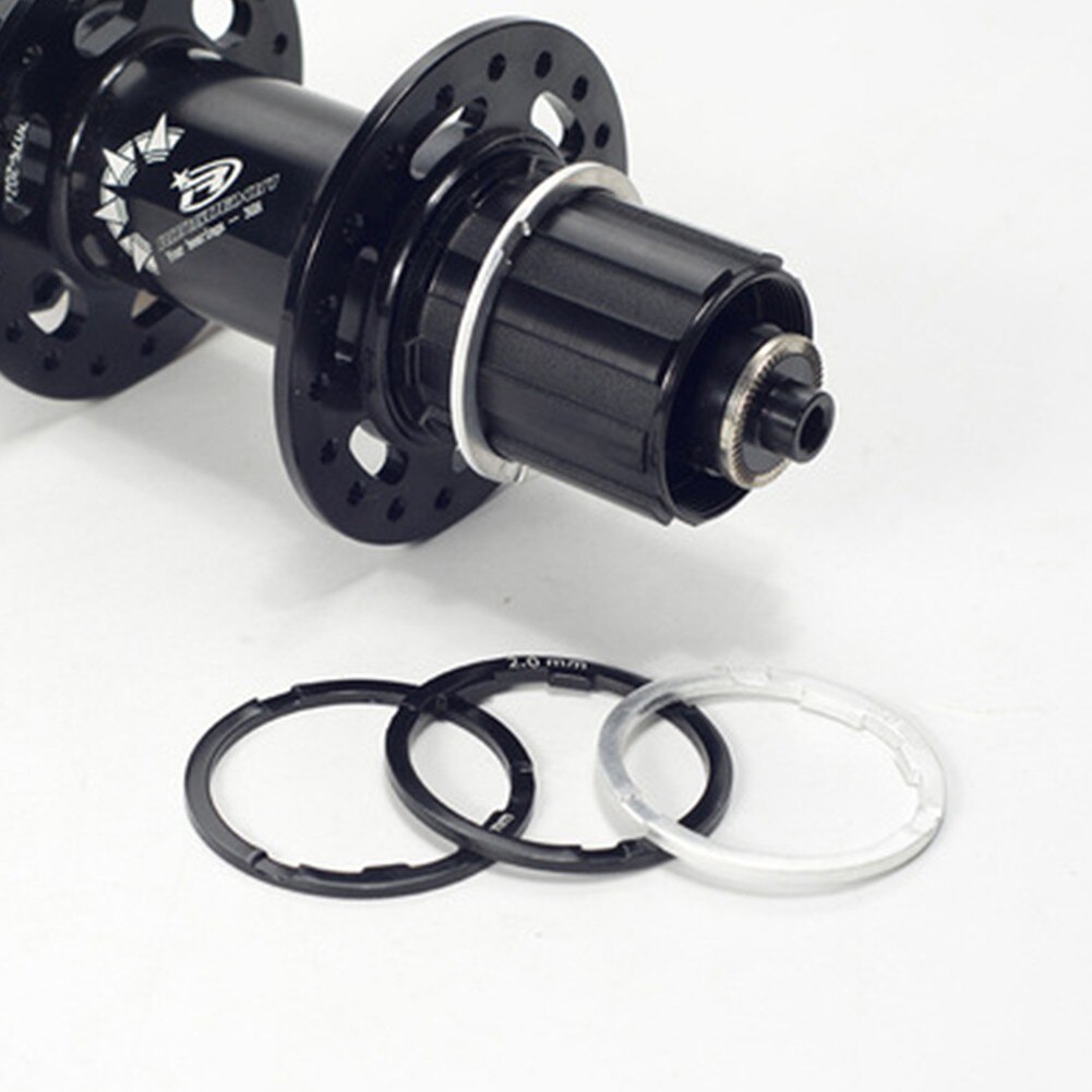 1.8/2 มม.จักรยาน Freehub Spacer จักรยานถนนวงเล็บด้านล่าง Flywheel Cassette เครื่องซักผ้า AL6061 อลูมิเนียมขี่จักรยานอุปกรณ์เสริม