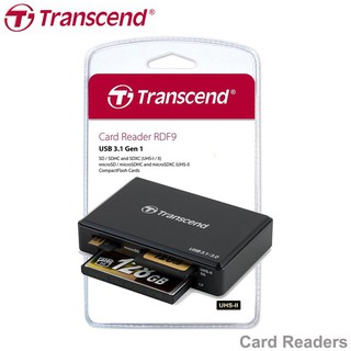 TRANSCEND CARD READER EXTERNAL USB 3.2 Gen 1 / 3.1 Gen 1 การ์ดรีดเดอร์ RDF9 The Fastest Ever รับประกัน 2 ปี