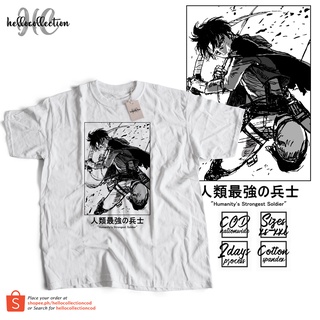 Attack On Titan - Levi Box Slash BW Anime Shirt เสื้อยืด