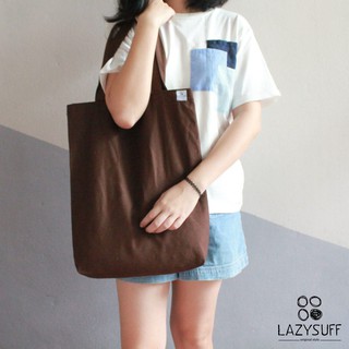 Canvas Bag ( Chocolate : M ) by Lazysuff