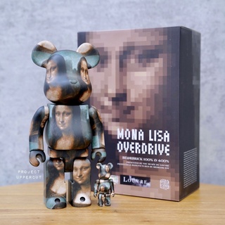 BE@RBRICK 400%+100% LOUVRE : MONA LISA OVERDRIVE by Zerotaro [New]