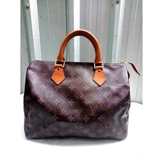 ส่งฟรีไม่ใช้โค้ด LV Speedy 25 Monogram มือสองของแท้