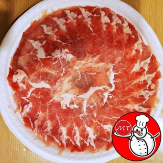 สันคอหมูสไลด์ ขนาด 125g สันคอสไลด์