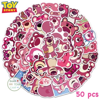 สติ๊กเกอร์ Toy story 250 หมี Lotso 50ชิ้น ล็อตโซ่ woody หมี ชมพู วูด บัส วู้ด ดี้ disney บัซ toystory ทอย สตอรี่ ล็อทโซ่