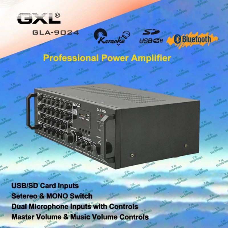 GXL เพาเวอร์แอมป์ ขยายเสียง รุ่น GLA-9024