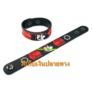 FAITH NO MORE  ริสแบนด์  กำไลยาง ปั๊มนูน วงร็อค pr362 พร้อมส่ง