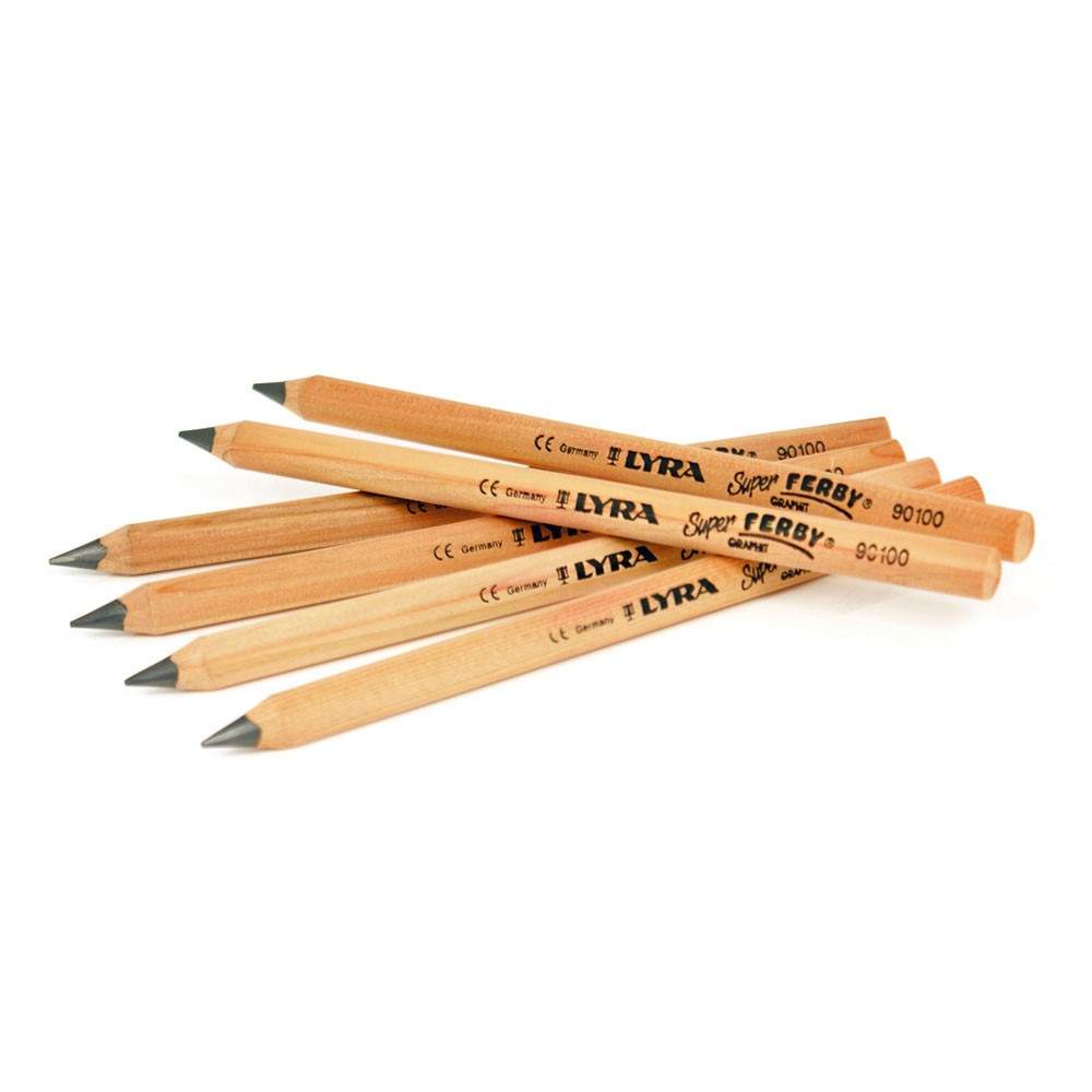 SUPER FERBY ดินสอดำสามเหลี่ยมจัมโบ้แท่งยาว แท่งเดี่ยว