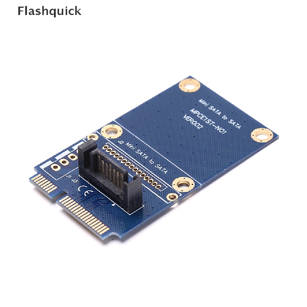 [Flashquick] MSATA Mini PCI-e Express SATA SSD Slot To 7 Pin SATA HDD Convert Card Adapter Hot Sale