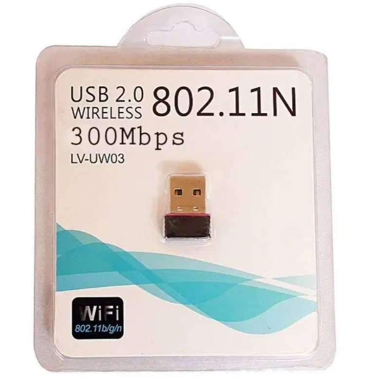 อะแดปเตอร์ Wifi USB ไร้สาย 300 Mbps - 802.11 UW-01 300 Mbps
