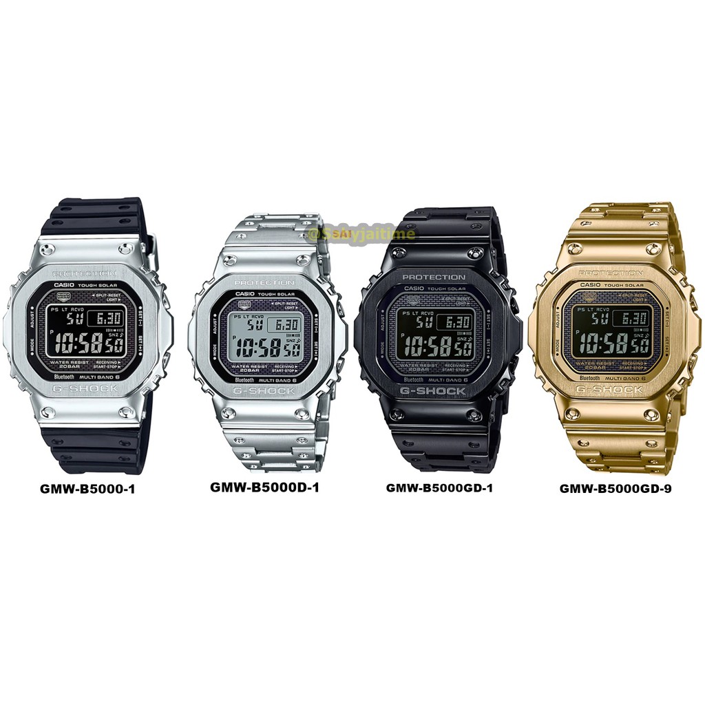แท้ศูนย์ นาฬิกา CASIO G-SHOCK รุ่น GMW-B5000 series GMW-B5000D GMW-B5000GD GMW-B5000CSประกันศูนย์ 1 ปี