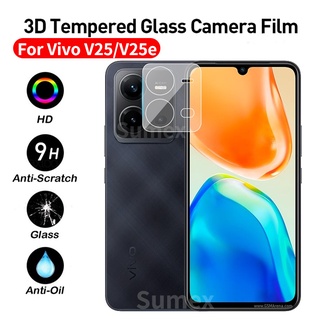 ฟิล์มกระจกนิรภัยกันรอยเลนส์กล้อง 3D สําหรับ Vivo V25 V 25 VivoV25 5G Vivo V25e 2022 2 ชิ้น 3 ชิ้น